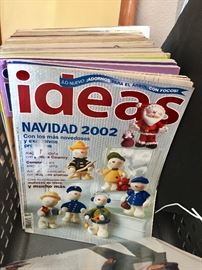 Many Spanish language craft magazines 