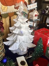 Ceramic Christmas tree lights in little plastic bag