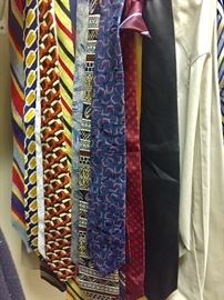 Beautiful group of silk ties 1960's through today