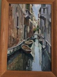 Oil Painting from Italy of Venice