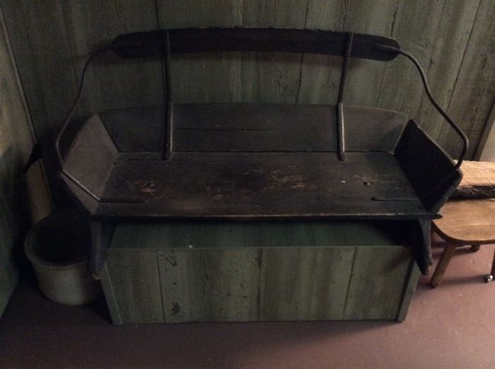AntiqueWooden Buggy/Wagon seat benchs