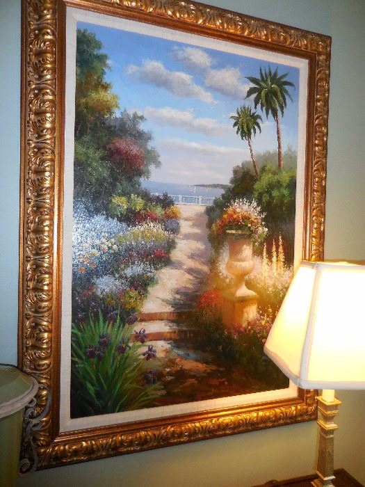 Original Oil Painting, Ornate Gilded Frame