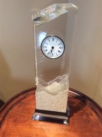 Modern glass clock