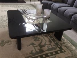 Glass and laminate cocktail table