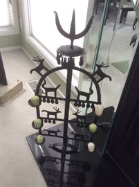 Wrought iron candelabra 
