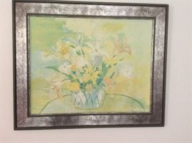 C. 1960 floral painting