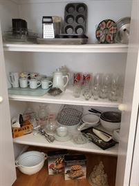 Kitchen essentials, including bakeware