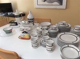 Black and white dinnerware, Domino by Sango