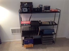 Mid Century black shelving unit