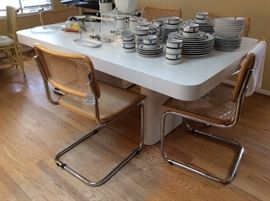 Formica table and Breuers chairs