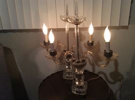 Vintage Hollywood Regency lamps, pair