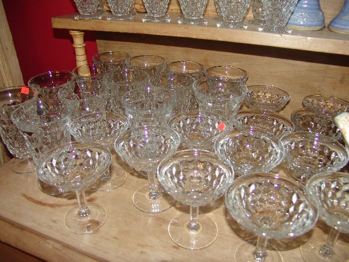American Fostoria champagne glasses or compotes