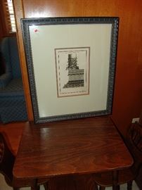 Pair of architectural prints