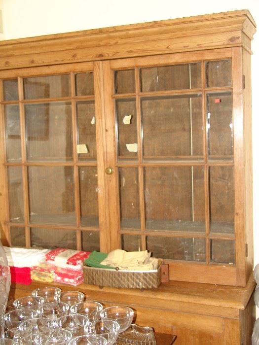 Country Pine bookcase cabinet