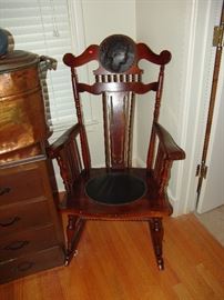Mahogany rocking chair