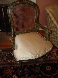 Lacquered Venetian chair, Circa 18th century