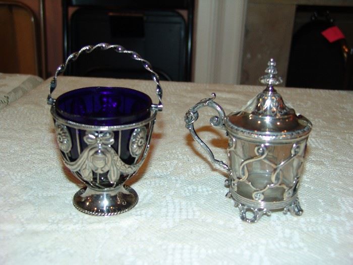 Silver mounted vessels