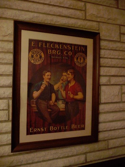Ernest Fleckenstein Brewing Co Beer poster