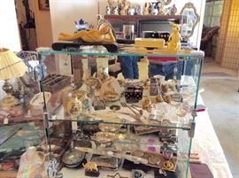 Jewelry & lovely old objects, netsukes etc