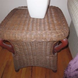 tons of different colored wicker accent decor furniture