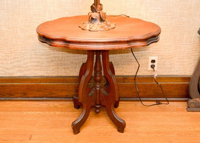 BUY IT NOW!  Lot #108, Antique Victorian Occasional Table, (31-1/4" L x 21-1/4" W x 28" H), $100