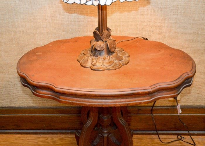 BUY IT NOW!  Lot #108, Antique Victorian Occasional Table, (31-1/4" L x 21-1/4" W x 28" H), $100