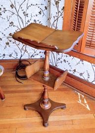 BUY IT NOW!  Lot #135, Vintage Book Stand / Pedestal (Approx. 23-1/2" L x 14" W x 37-1/2" H), $75