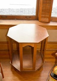 BUY IT NOW!  Lot #144, Vintage Octagonal Side Table, $45
