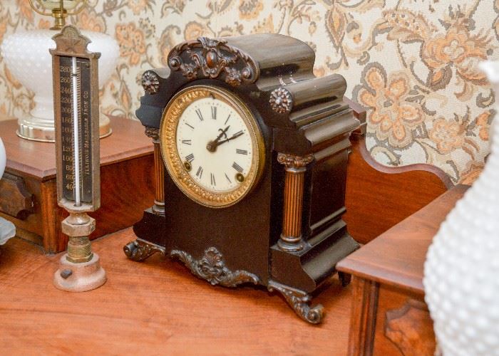 BUY IT NOW!  Lot #151, Antique Ansonia Mantle Clock, Untested, $150