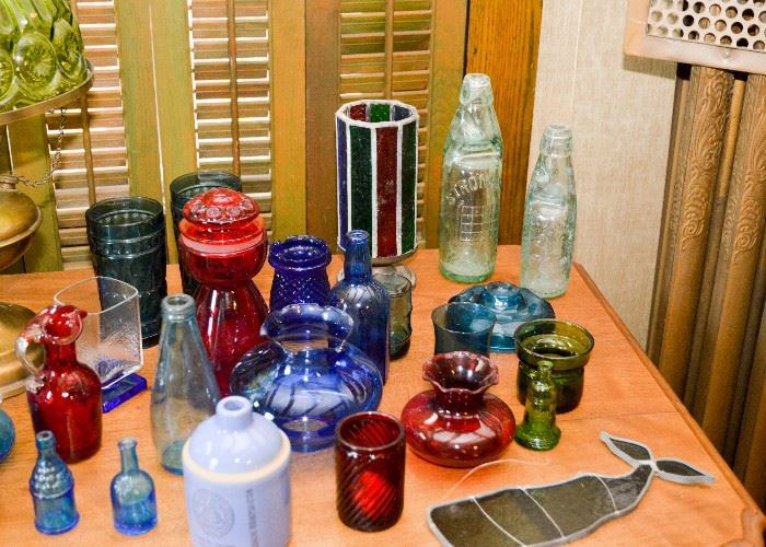 Vintage Glass Bottles, Vases & More