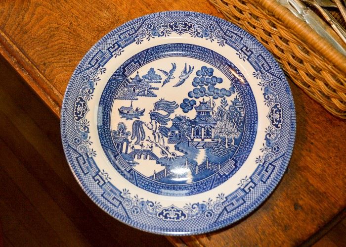 Churchill Willow Dishes (England)