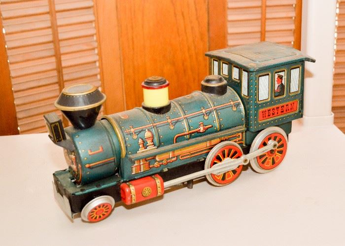 Western Train Tin Toy