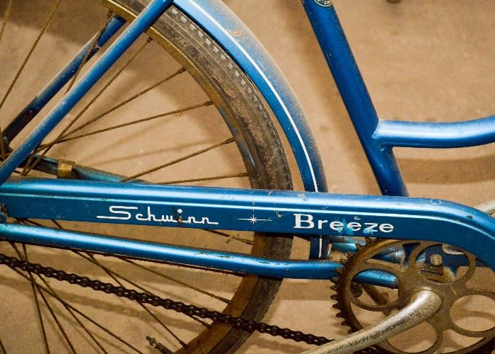 SOLD--Lot #159, Vintage Women's Blue Schwinn "Breeze" Bicycle, $60