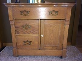 Oak washstand