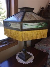 Slag lamp with fringe 