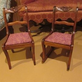 Childs matching chair and rocking chair