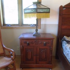 Antique nightstand part of set