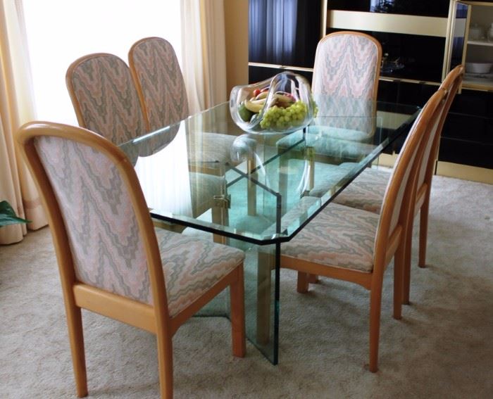Beveled Glass table & Chairs