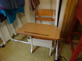 old school desk/chair