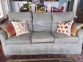 Grey three seats sofa