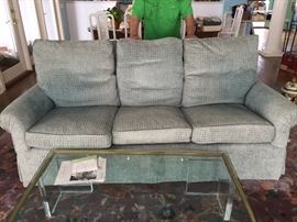 Sofa with turquoise sofa 