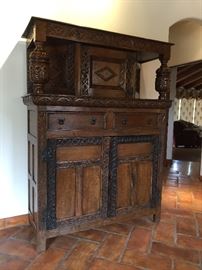 Antique period Jacobean cupboard. 