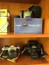 Small amount of cameras for sale.