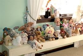 doll and plush collection, most are originals and signed by the artists. 