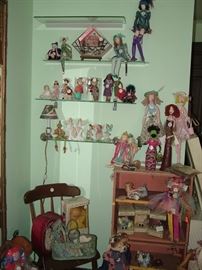 doll collection, including miniatures