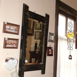 miniature paintings, antique mirror