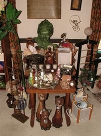 Tons and tons of collectibles - If you love cats, bunnies, bears, fairies , birds and bears you MUST come to this sale!  Vintage furniture, lamps, perfumes, decorative items and so much more!