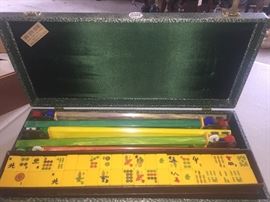 Early Bakelite Mahjong Set