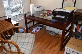 Glass and Wood Desk