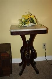 VINTAGE MARBLE PARLOR TABLE